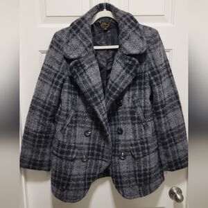 L.L. Bean Plaid Alpaca and Wool Jacket, Size 10